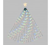 Mantello di luci per albero di Natale alto 150cm 234 gocce di luce led rgb
